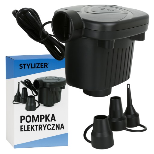 ⚡ WYPRZEDAŻ! Pompka Elektryczna 230V do Materaca/Pontonu – 3 Końcówki! MEGA OKAZJA!