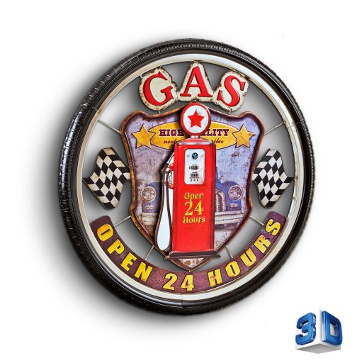 3D вывеска, газовая станция, хит подарок США