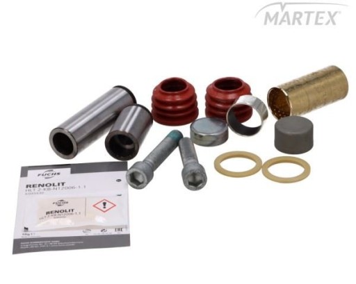 K108002K50 - KNORR SN7/ST7 РЕМОНТНИЙ КОМПЛЕКТ ГАЛЬМІВНИХ ЗАЖИМІВ (НАПРАВЛЯЮЧІ + УПЛОТНЕННЯ) SCANIA, SCHMITZ KNO