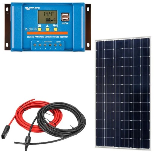 НАБОР СОЛНЕЧНЫХ БАТАРЕЙ ВИКТРОН 90В С РЕГУЛЯТОРОМ 10А 12В