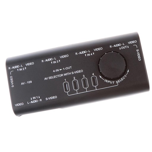 4 w 1 Audio Video RCA 4-drożny przełącznik