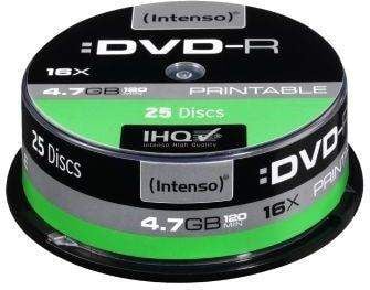 Intenso DVDR 4.7 GB 16x 25 sztuk (4801154)