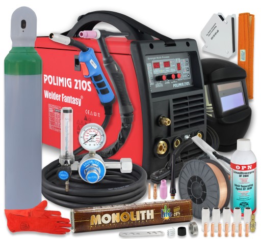 MIGOMAT POLIMIG 200A TIG MIG MAG MMA 230В КОМПЛЕКТ