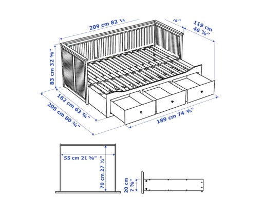 Кровать кушетка икеа схема сборки