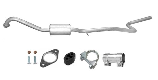 08.676 - FORD FUSION 1.6 TDCi (2004-2006) средний глушитель