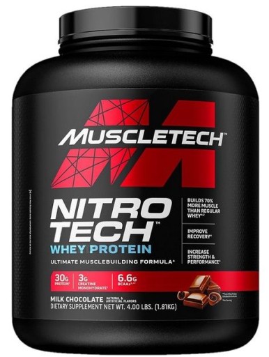 Muscletech Nitro-tech Performance  1800g MLIEČNA ČOKOLÁDA BIELKOVINY WPI