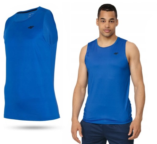 Тренувальна сорочка без рукавів 4F XXL синього кольору