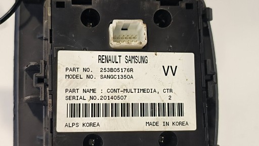 Schalter Bedienteil der Navigation 253B05176R RENAULT SCENIC III