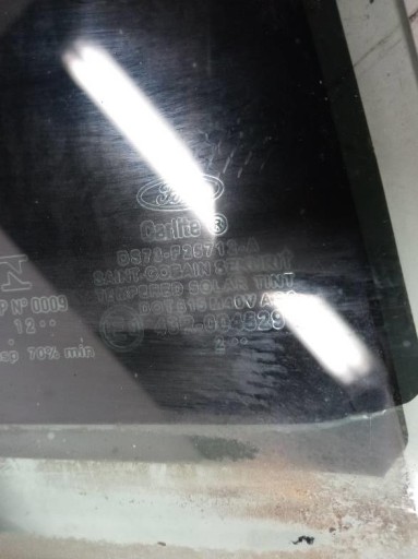window door right rear part 12 R sedan 4D CARLITE Ford Fusion (USA) MK 2