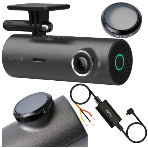 70mai M300 камера + адаптер Kit UP02 + CPL фільтр