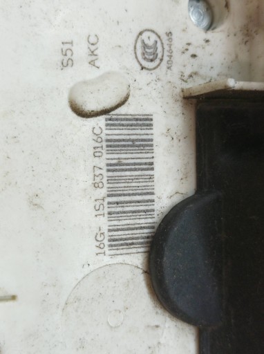 lock door right front LIFT FL 1S1837016C Skoda Fabia II (2007-2014)