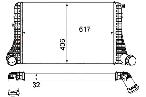 8ML 376 - ИНТЕРКУЛЕР HELLA, ОХЛАДИТЕЛЬ НАДДУВОЧНОГО ВОЗДУХА