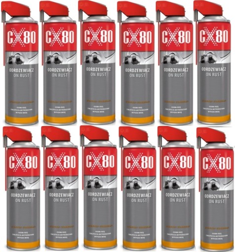 CX-80 ON RUST Rust Remover 6x500 мл видаляє іржу DUOSPRAY