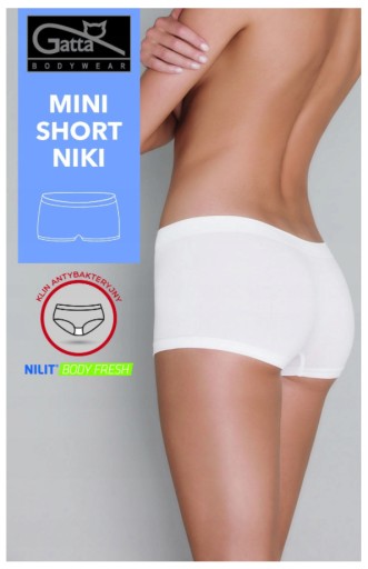 GATTA NOHAVIČKY MINI SHORT NIKI BIELE S