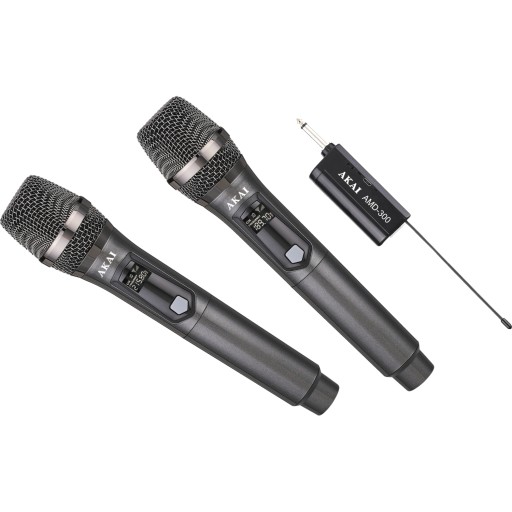 Zestaw Mikrofonów Bezprzewodowych Vhf Dynamicznych Zasięg 30M Akai AMD-300