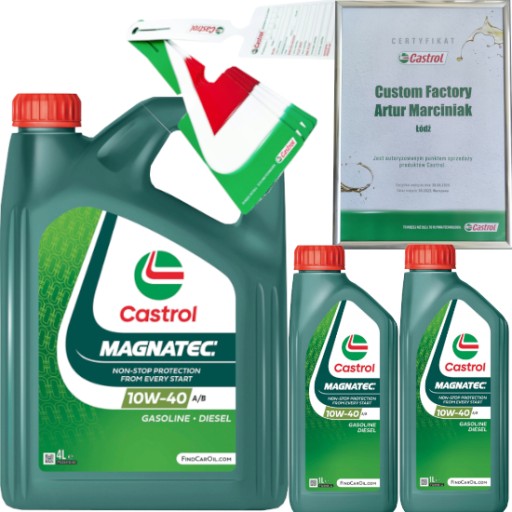 CASTROL MAGNATEC 10W40 A/B 6L VW 501 01 / 505 00 + ПІДВІСКА