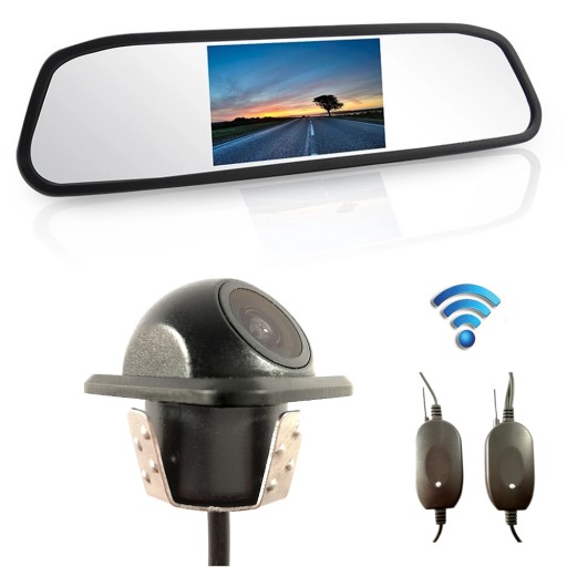 Монитор заднего вида беспроводная фронтальная / задняя камера