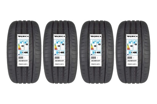 4 літні шини 245 / 40R18 Debica PRESTO UHP 2