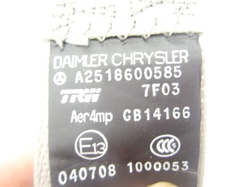 GURTEN SICHERHEITS HINTEN HECK LINKS MERCEDES W251