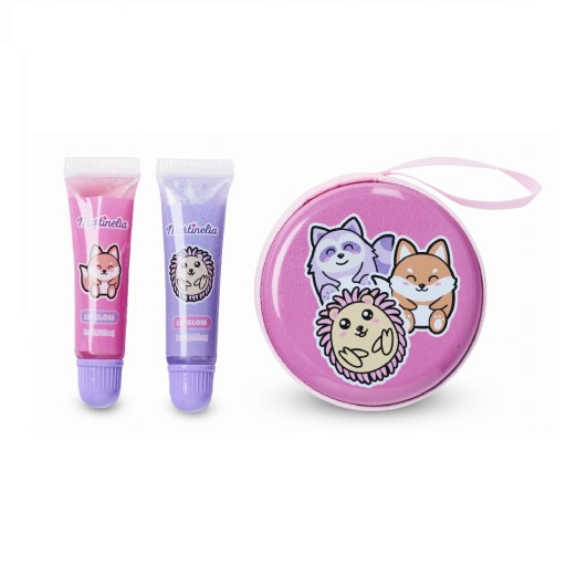 My Best Friends Purse \u0026 Lips Set блиск для губ 2шт + металева сумка на блискавці