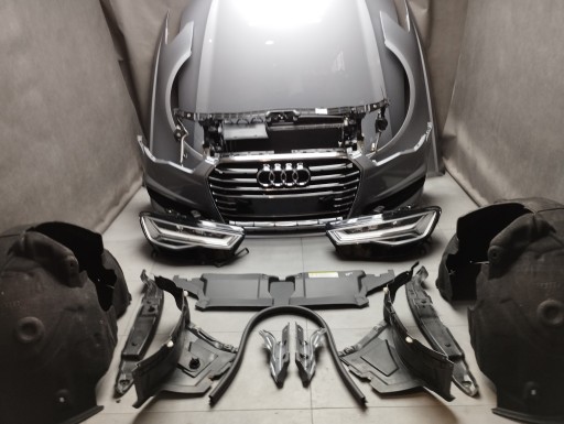 4G0941033H - Audi A6 C7 4G LIFT 2.0 TDI КАПОТ БАМПЕР ПЕРЕДНІ ЛАМПИ LX7P