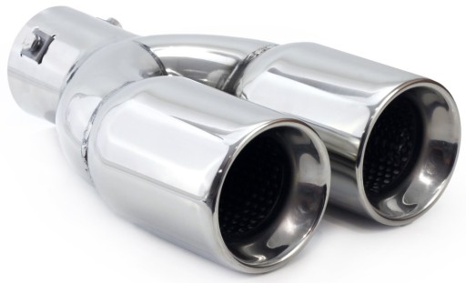 END OF EXHAUST OVERLAY INOX DOUBLE DIFFUSER