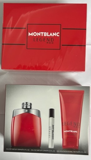 montblanc legend red woda perfumowana 50 ml  tester zestaw