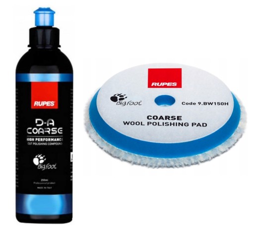 Rupes DA COARSE полировальная паста 250 мл + мех RUPES