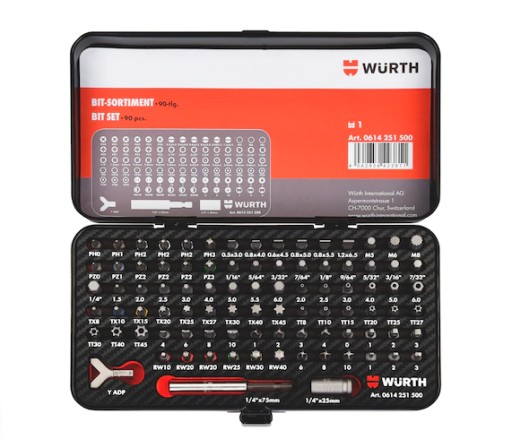 Wurth Набір біт C 6,3 мм (1/4) 90 elem.