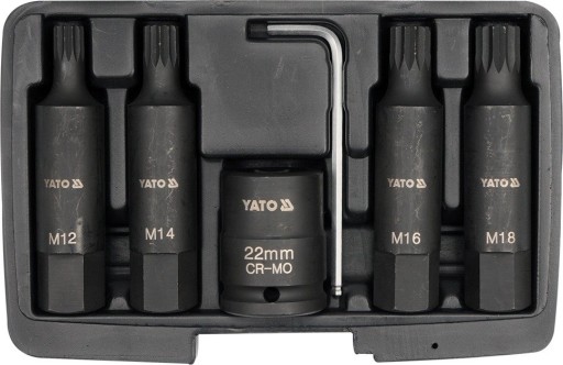 YATO YT-1157 SPLINE 3/4-ДЮЙМОВИЙ НАБІР УДАРНИХ БІТ