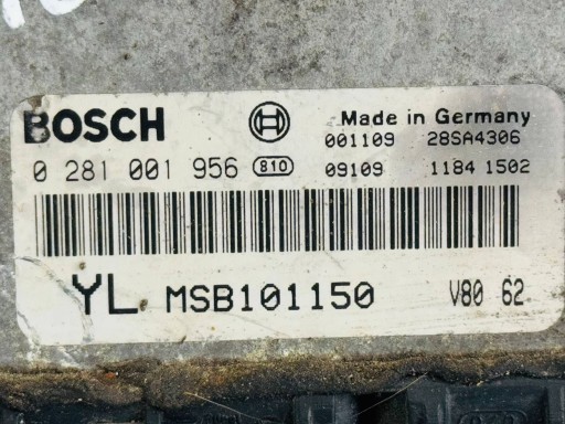 control unit of the engine ROVER 45 YLMSB101150 0281001956
