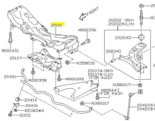 20101FL002 - Subki subary subaru smone xv fooble wrx 17-