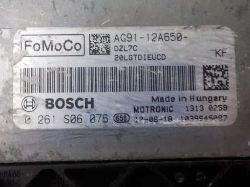 FORD computer control unit AG91-12A650-KF 0261S06076