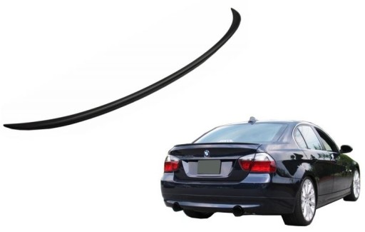 MM_TSBME90M3 - Спойлер багажника BMW E90 M3 губы / планка 2005-