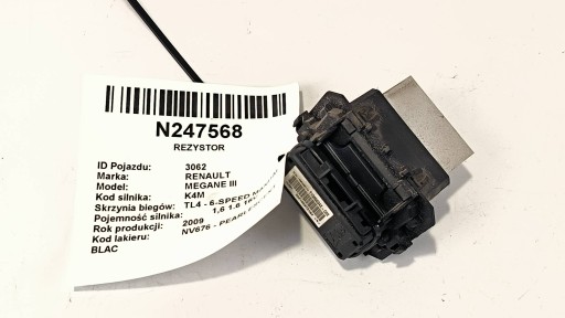 Gebläsewiderstand Widerstand gebläsewiderstand T1000034Z-C RENAULT MEGANE III