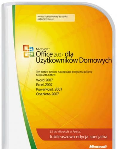 MICROSOFT OFFICE 2007 PRE DOMÁCNOSTI BOX POĽSKÝ 32/64 BIT