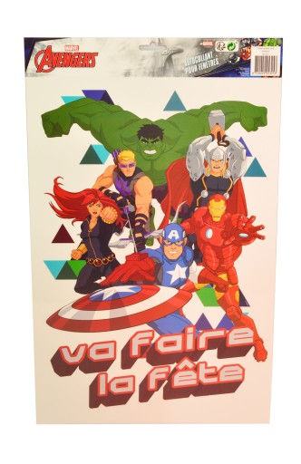 ДЕКОРАТИВНА ВІКОННА ФОЛЬГА MARVEL AVENGERS