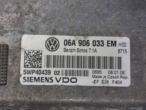 Montaggio STARTOWY VOLKSWAGEN JETTA V 1.6 8V 06A906033EM 1K0959433AK