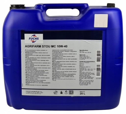 FUCHS AGRIFARM STOU MC 10W40 20л МАСЛО