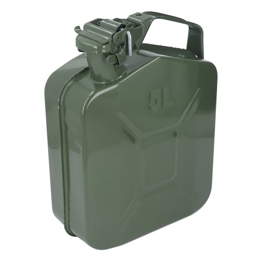 СТАЛЬНАЯ ТОПЛИВНАЯ КАНИСТРА, 5 Л, ЗЕЛЕНАЯ