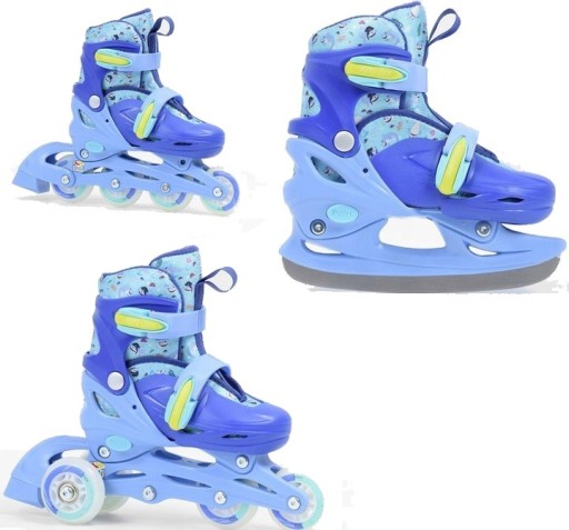 Роликові ковзани 3в1 Shark регульовані роликові ковзани blu 30-33