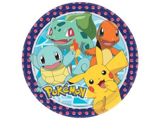 Тарілки Amscan Pokemon 23 см 8 шт.