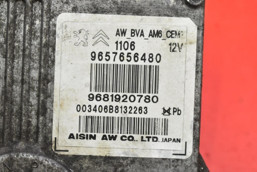 Bedienteil Getriebe 9657656480 PEUGEOT 407 1 und 2.0 HDI 136 KM 04-10