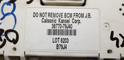 module control unit BSI SEDICI SX4 2006- 36770-79J40