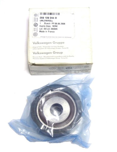 059109244B - ШКИВ НАТЯЖИТЕЛЯ РЕМНЯ ГРМ AUDI VW 045109243F