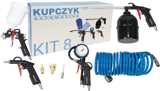 ПНЕВМАТИЧНІ ІНСТРУМЕНТИ ДЛЯ КОМПРЕСОРА KIT-8
