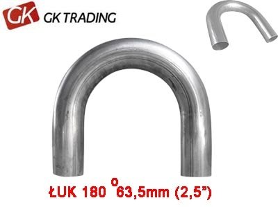 151-130 - Лікоть дуги U-PIPE 63,5 180 нержавіюча сталь