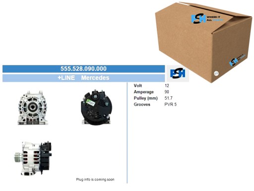 555.528.090.000 - Генератор bv psh mercedes 90a
