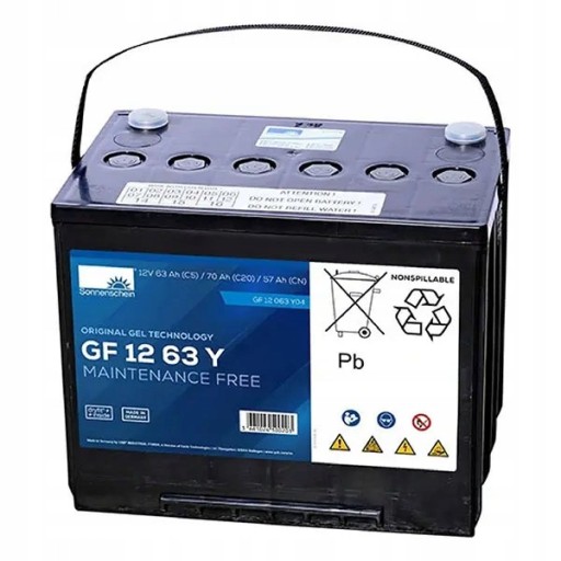 Акумулятор sonnenschein gf-y 12v 70ah (c20) gf12-063yo