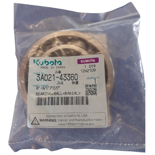 3A02143360 - Шарикопідшипник KUBOTA